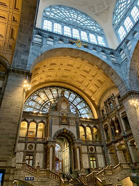 istock historical old antwerp central train station, antwerp, belgium 2255645117