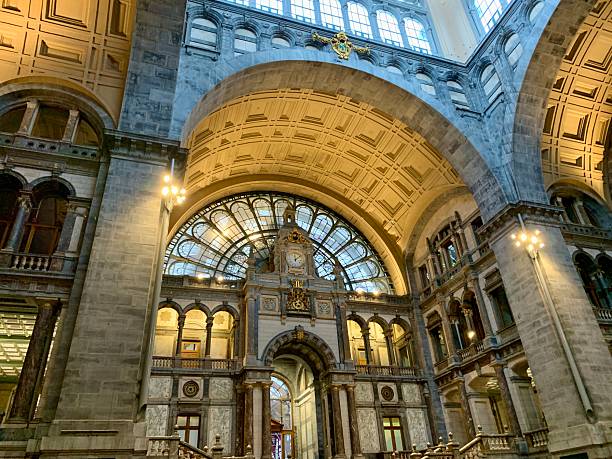 istock historical old antwerp central train station, antwerp, belgium 2255645176
