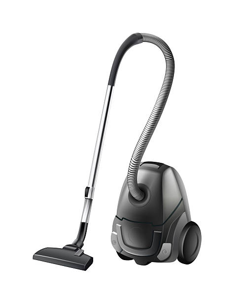 realistic vector icon illustration. Vacuum cleaner, house hold appliances