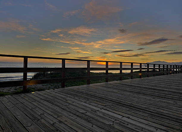 Marbella promenade at sunset, Andalusia