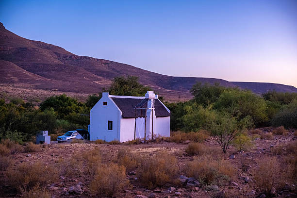 Republic of South Africa. Stellenbosch - typical Cape Dutch architecture style