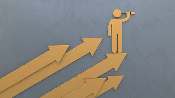 istock Golden Leadership Vision Strategy Concept 2255697623
