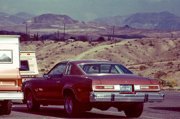 A third-generation Chevrolet Chevelle Malibu Classic Coupe, manufactured between 1973 and 1977, photographed in 1986.