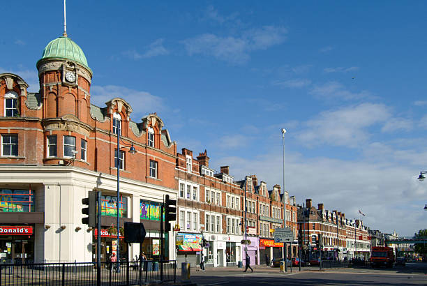 Lambeth, United Kingdom - May 25, 2022: Brixton Road evening by McDonalds