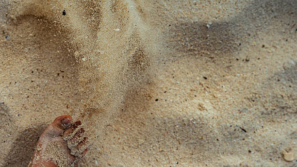 istock Foot enjoying white sand beach in aruba 2255741854