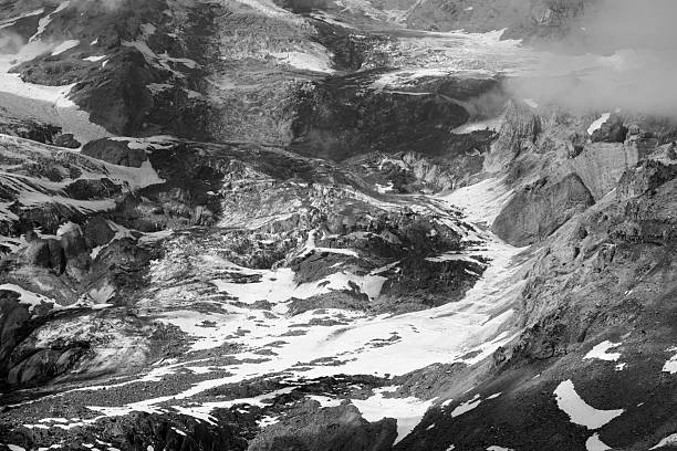 Close view of Mt Rainier from Alta Vista Trail, Mt Rainier National Park, Washington, USA