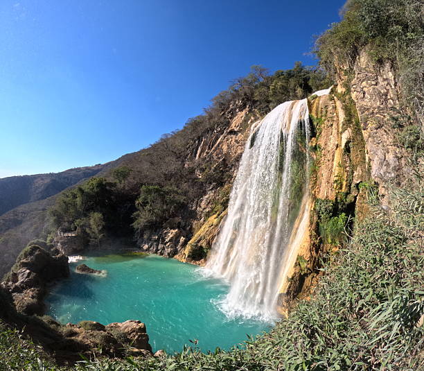Cascadas de El Chiflon,Chiflon waterfalls,Centro Ecoturistico Cascadas el Chiflon, Chiapas state of Mexico near borders with Guatemala,panorama landscape view