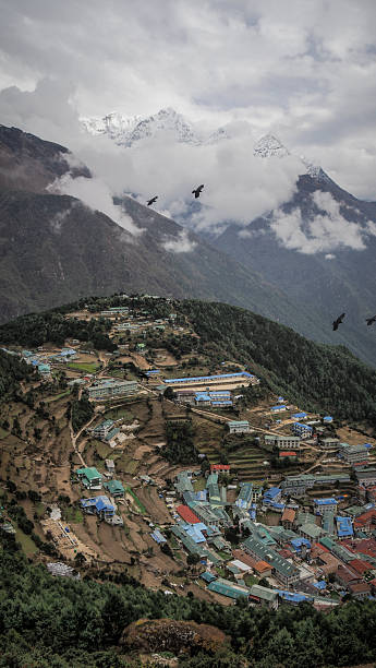 Namche Bazaar is a bustling mountain town in Nepal’s Everest region, serving as the main trading hub and gateway for trekkers heading toward Mount Everest.