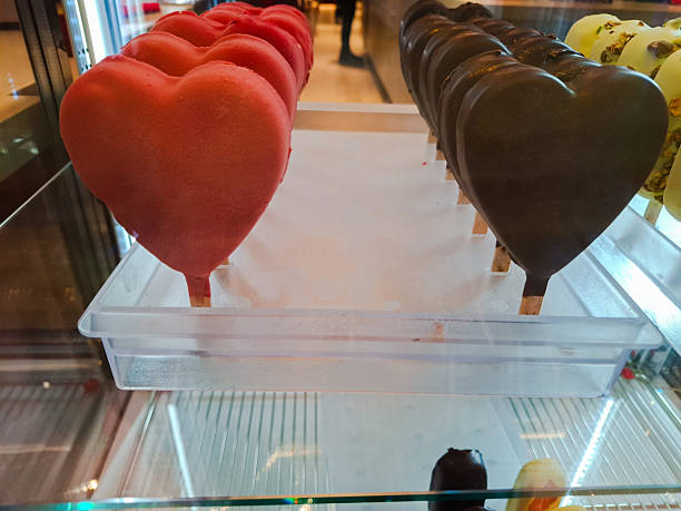 Sweet ice cream heart