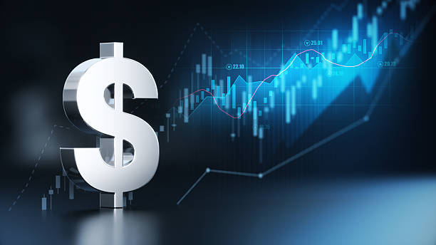istock Metallic Dollar Sign Over Financial Chart Background 2255787759