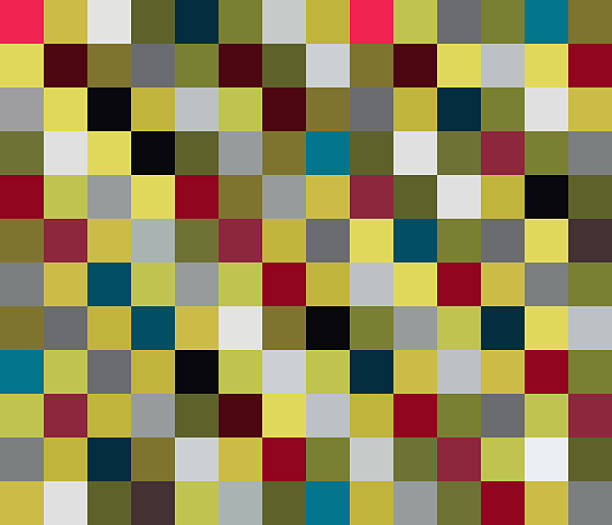 colorful mosaic checked chess board template