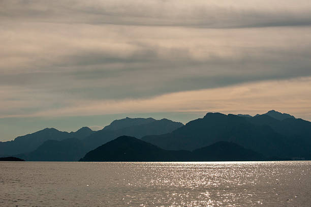 A landscape image of mountains overlooking in Marmaris, Turkey