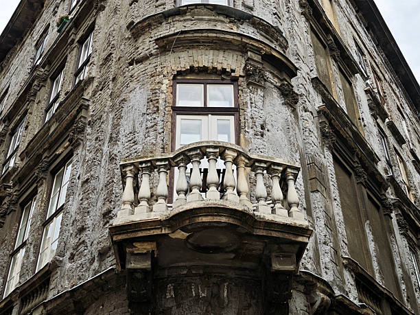 Old residential building in Downtown Budapest, Hungary.
