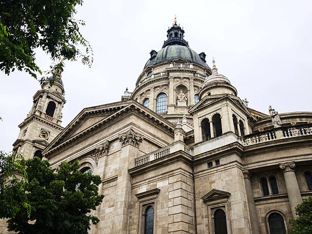 View of St. Stephen's Basilica, Budapest, Hungary.