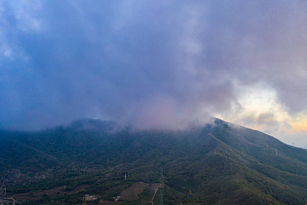 Cloud sea,mountain range,Hainan,China,Asia.