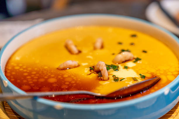 Steamed egg,Chinese cuisine,China,Asia.