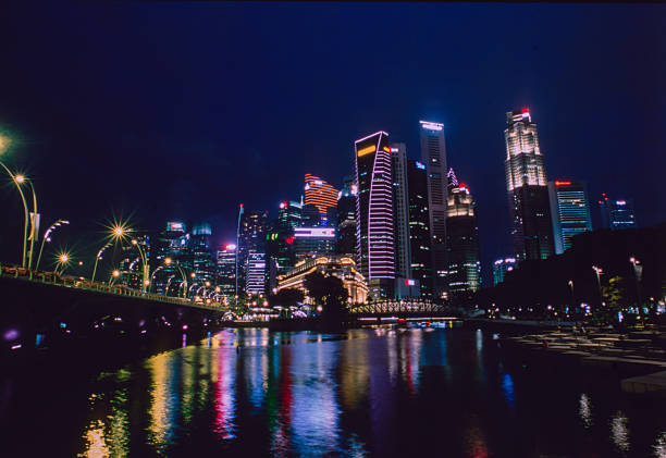Reflection of Buildings in Still Marina Bay Waters