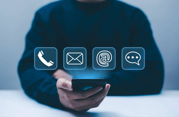 istock Email Help Concept Contact Customer Support Website Digital Technology of Business Contact Services (Address, Phone, Email, Mobile, Call) 2255839240