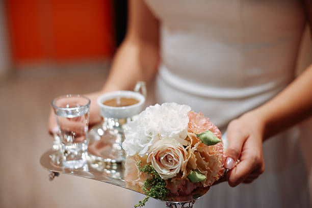 Engagement Ceremony , Bride Serving Turkish Coffee - Kiz isteme