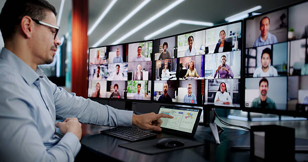 istock Young Executive Coordinating Online Business Meeting 2255845107