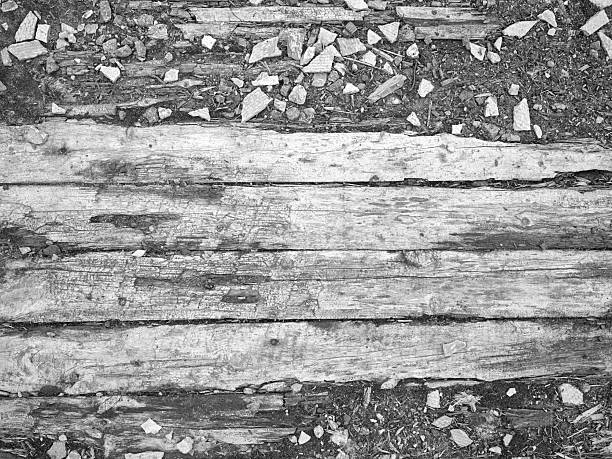 Old wooden obsolete gray plank texture background wall, full frame, front view