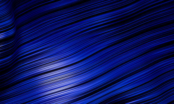 Abstract blue wavy texture background with luminous lines and futuristic digital motion