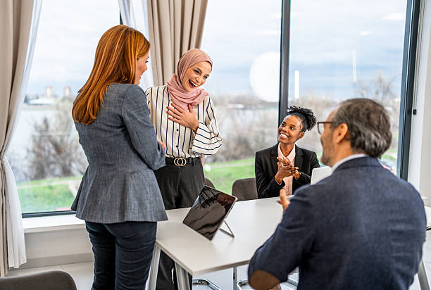 istock Diverse business team collaborating during office meeting 2255865892