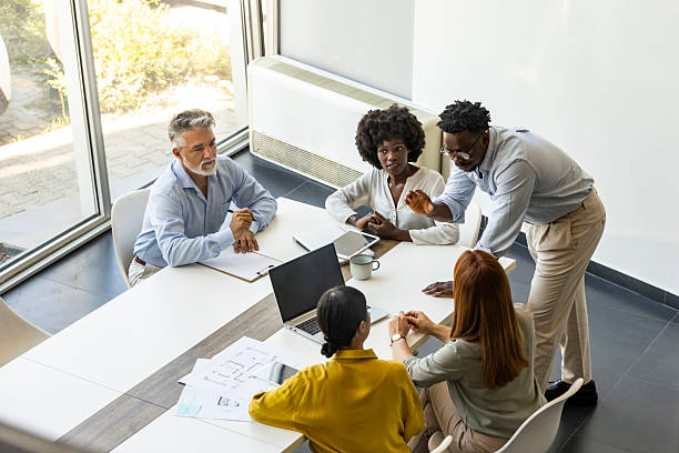 istock Diverse Team Collaboration In Modern Office During Business Meeting And Brainstorming Session 2255884870
