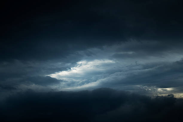 Background of dark stormy clouds