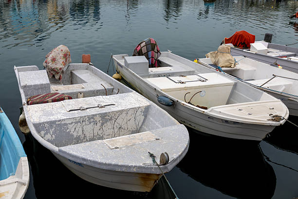 Pellestrina - Venice, Italy - May 19, 2024. Old fishing boat in Venetian Lagoon.