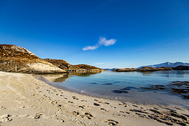 Early Spring sunny day in Northern Norway Scandinavian landscape Europe