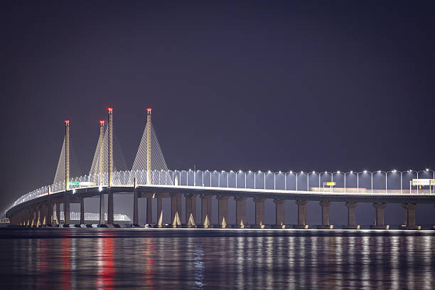Penang Second Bridge is a dual carriageway toll bridge in Penang.The second bridge is connecting Penang Island and the Malaysian mainland opened in 2014.