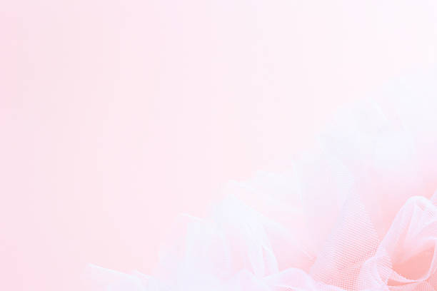 Light pink fabric gently drapes, creating a dreamy atmosphere.