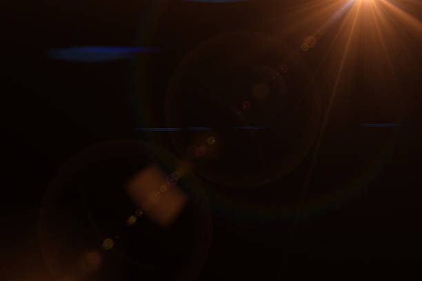 istock Sun flare on the black. 2255928057