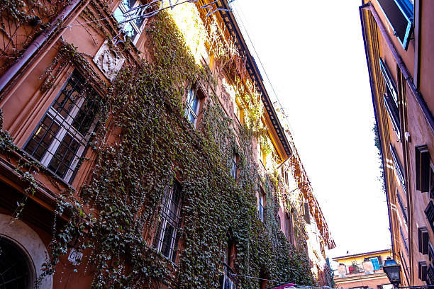Walking in the picturesque Via Margutta, in the heart of the historic centre of Rome, Italy