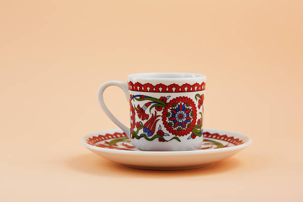 Turkish coffee cup with traditional ornaments