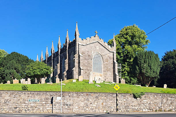 St Columba's Church in Swords, County Dublin, Ireland on a sunny day.