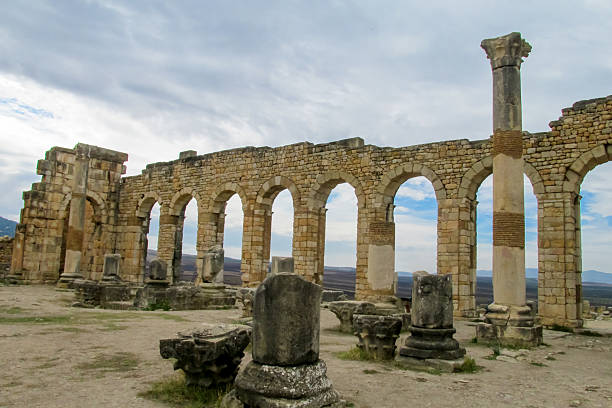 Volubilis is a partly-excavated Berber-Roman city in Morocco situated near the city of Meknes.
