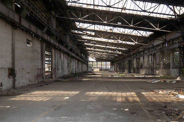 Old, abandoned factory hall