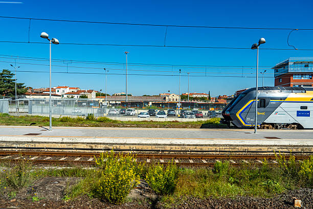 Scenery of Pisa Central railway station, Italy.