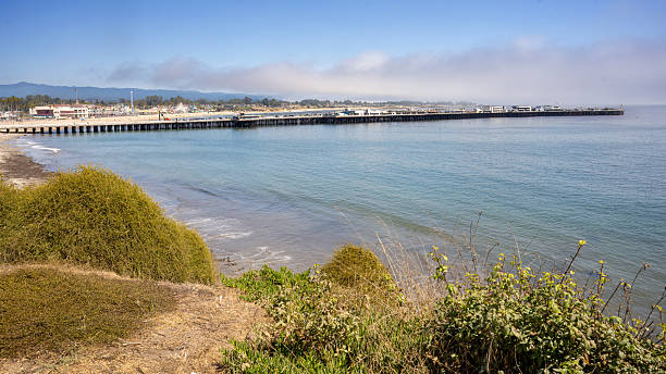 Coastal Cliffs and Blue Ocean Waves in Santa Cruz - California, United States