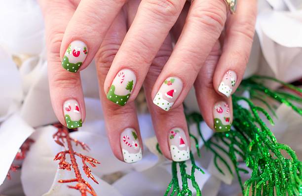 istock Christmas Inspired Nail Art Designs 2255985337