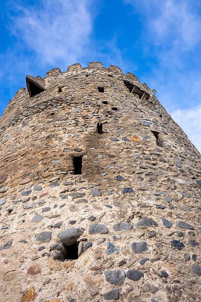 Lana, Italy - July 1995: Castel Leone, medieval castle near Lana, in Bolzano province, Trentino-Alto Adige, Italy
