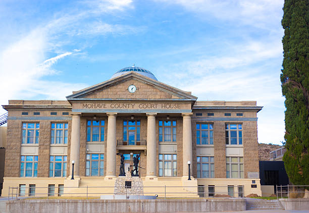 Kingman, AZ - November 12, 2025: The Mohave County Courthouse in downtown Kingman, which is located on historic Route 66.