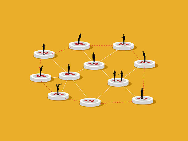 istock Blockchain financial system, group of business people on the financial network 2256002345