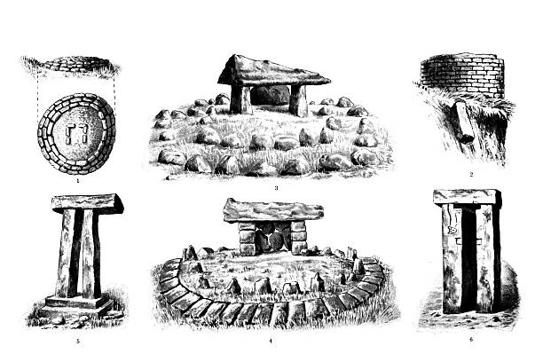 Tomb Structures from North Africa ,distinct types of pre-Roman and Roman-era funerary monuments found in the Maghreb region (modern Algeria, Tunisia, and Libya)