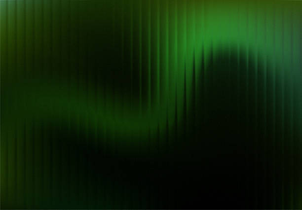 Abstract background showcases rich dark emerald green vertical light streaks suggesting a flowing digital curtain texture with subtle grain throughout the dark space ideal for dramatic overlay use or technological themes.