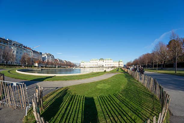 The Belvedere Palace in Vienna, Austria, a magnificent Baroque complex that houses a renowned art museum.