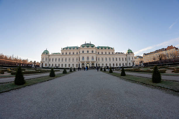 The Belvedere Palace in Vienna, Austria, a magnificent Baroque complex that houses a renowned art museum.