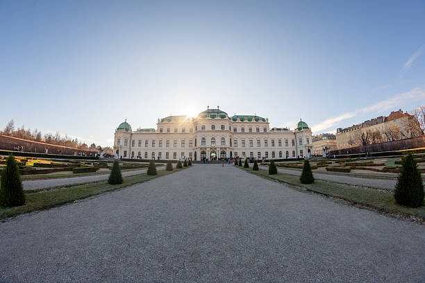 The Belvedere Palace in Vienna, Austria, a magnificent Baroque complex that houses a renowned art museum.